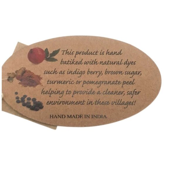 ArtStudio Women's Blue Fleu-De-Lys Design Fringe Fashion Scarf / One Size - Picture 4 of 4